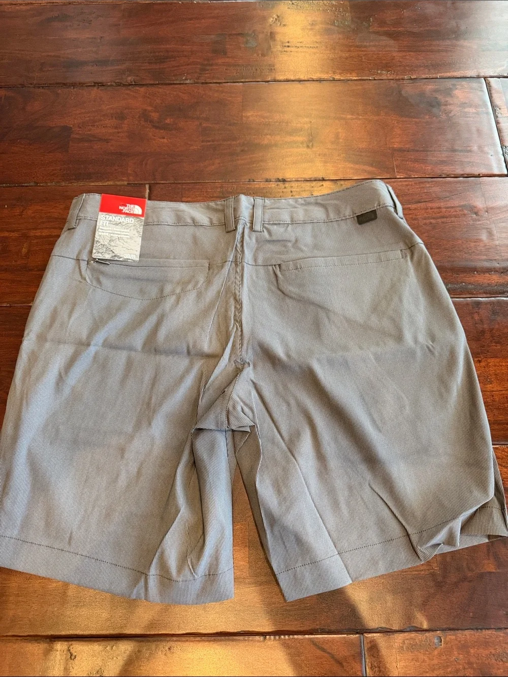 The North Face Men's Light Gray Flat Front Shorts